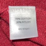 J.Jill  Brick Red Knit Long Sleeve Midi Dress Size XL Photo 6