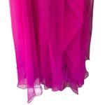 Theia Teresa Strapless Draped Tulle Gown‎ Zinnia Size 10 NWT Pink Photo 6