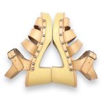 J.Crew The Chloe Clog Platform Strappy Sandal in Saddle Tan Faux Leather Size 7 Photo 8