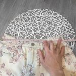 Universal Threads NWOT Ivory White Pink Floral Denim Jean Shorts New Photo 2