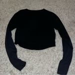Alphalete  black cropped long sleeve size medium Photo 0