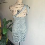 Lovers + Friends  Maysen Dot Riches In Sage Bodycon Ruched Dress Size Medium  NWT Photo 7