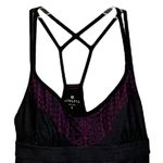 Athleta  Printed Coastline Black Strap Shelf Bra Swim Dress Small Summer Beach‎ Photo 1