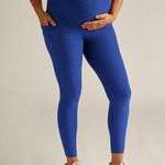 Beyond The Bump Spacedye Love the Bump Maternity Pocket Legging Sz XL Blue Photo 0