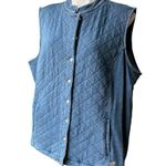 Quacker Factory Dream Jeannes by Quaker Factory Quilted Vest, Sz 2X Photo 3