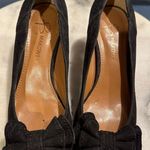 B Makowsky B. Makowsky Black Suede And Bow Small Cone Heel SZ 6 1/2. Heel  Little f… Photo 1