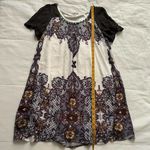 Axes Femme gem and lace print dress with beaded neckline details Black Size M Photo 7