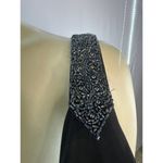 Carmen embellished black Gunmetal Beads Classic sleeveless dress size 10 Photo 10