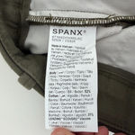 Spanx  Shorts Womens Large Green Stretch Twill Chino High Waist Preppy Travel Photo 5