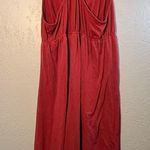 Mine Red Backless Dress with Pink Lace Mini/Midi Sleeveless SZ M elegant Luxury Size M Photo 6