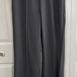 Gray pleated trouser pants size large Photo 0