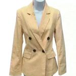 A loves A Twill Double Breasted Notch Lapel Long Sleeve Blazer Photo 0