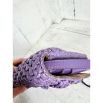 Patricia Nash Penley Raffia Straw Violet Flap Adjustable Crossbody Bag Photo 9
