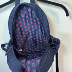 Vera Bradley Essential Compact Backpack Bag Classic Navy Blue Microfiber Quilted Photo 11