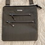 Baggallini Baggalini Shoulder Bag BNWOT color gray adjustable stripe lots of zippers Photo 13