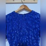 Dazzling Blue Sequin Mini Dress Photo 6
