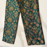 Maeve  x Anthropologie Melyssa Floral Metallic Tapestry Trouser Pant Womens Small Photo 3