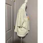 Sundry  Cream Short Sleeve T-shirt Blouse Rainbow Heart Size 0 XS Photo 1