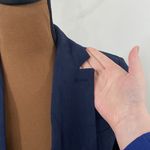 J.Crew  Alfie Italian Mario Bellucci linen blend fabric club blazer navy size 0 Photo 7