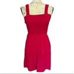 Zenana  Red Burgundy Smocked Top Romper With Pockets Size Small Photo 2