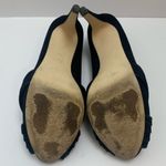 Talbots  Black Suede Open Toe Pumps Photo 4