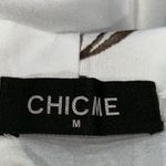 Chicme Fitted Top with Botanical Design Orange Size M Photo 4