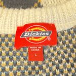Dickies Juniors Argyle Sweater Vest Blue White Yellow Preppy Knit Pullover Large Photo 4