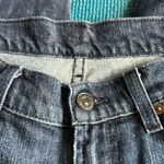 7 For All Mankind Bootcut Dark Denim Jeans 26 Hemmed Blue Gray Ivory Embroidered Photo 8