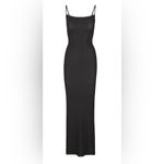 SKIMS NWT  Soft Lounge Long Slip Dress Onyx Black Color Size L Photo 2