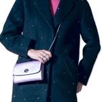 Coach Authentic metallic Crossgrain leather turnlock flap wristlet/Crosby Photo 12