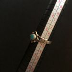 Sterling Silver signed turquoise ring navajo western Photo 3