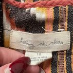 Anthropologie Staring at Stars  orange, black & cream cotton mini skirt size 10 Photo 3