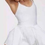 Aerie OFFLINE BY  Tennis Dress White Sleeveless Ruffle Hem LARGE Soft Support Photo 0