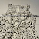 Loft Ann Taylor Outlet Womens Size 10 Black White Sleeveless Dress Preppy FLAWED Photo 4