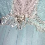 Cinema Etoile Aqua Mint Chiffon Babydoll Blue Size L Photo 3