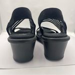 Skechers wedge platform cushion black sandals women’s Size 9 Photo 5