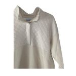 Columbia  Women's Quilted Pullover ‎ Top Beige Mock Neck Snap Front Long Sleeve Photo 1