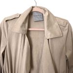 Bagatelle COLLECTION Faux Suede Draped Light Jacket Small Photo 2
