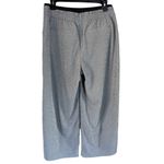 Athleta NWT  Echo Wide Leg Crop Pant Gray Microstripe Size 8 | Travel Pants Photo 4