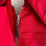 Ming Wang  Lightweight Trench Jacket in Red Full Zip Photo 7