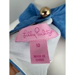 Lilly Pulitzer  Blue Gold Belted Kirkland Dress 10 Photo 6