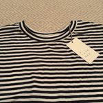 A New Day NEW  Striped Shirt Long Sleeve Blue White Large Photo 2