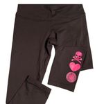 Lululemon Soulcycle Skull Heart Wunder Under Crop Leggings Sz 4 Black Photo 9