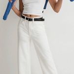 Madewell Jeans The Petite Perfect Vintage Wide-Leg Crop Tile White 32P NWT New Photo 0