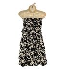 Max and Cleo  Dress “Jenny” Bodycon Mini Black Ecru Strapless Size 10 Photo 3