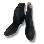 UGG  Womens Breeda Suede Ankle Boots Mid Heel Zip Closure Almond Toe Black Sz 9 Photo 2