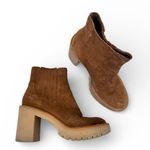 Dolce Vita Tan Suede Leather Platform Castor Ankle Boots Women’s 6.5 Chukka Photo 0