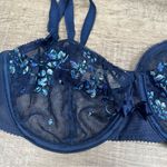 Chantelle  Womens Size‎ 34D Intuition Demi Undewire Bra Blue Photo 1
