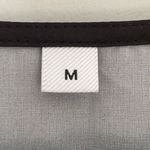 Made with Love Short Sleeve Pullover Blouse Black Turquoise Floral Size Medium Photo 4