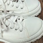 Torrid  Chunky Lug sole Lace Up Canvas Sneakers, white, size 7.5WW Photo 7